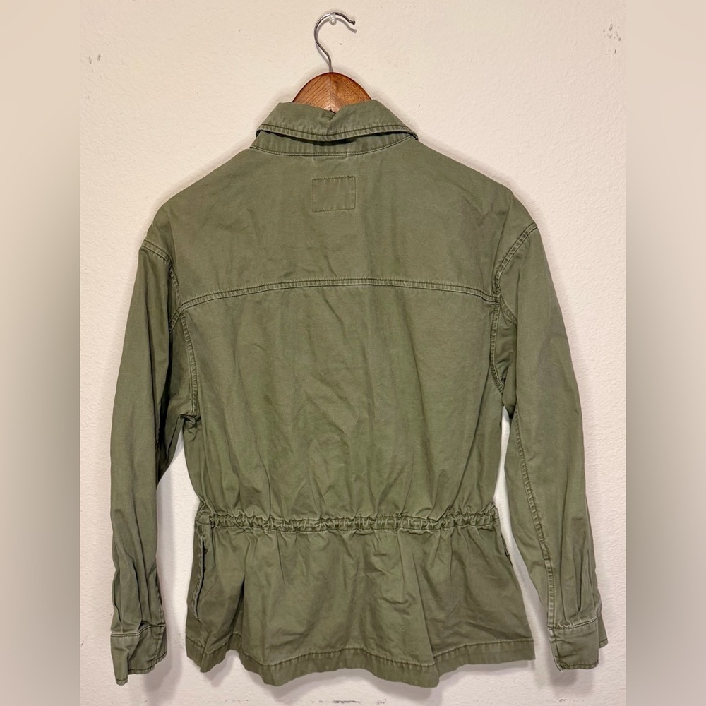 Old Navy Women's Cinched Green Military-Style Jacket - Picture 5 of 7